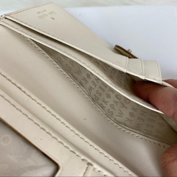 Kate Spade Red Saffiano Leather Wallet - Picture 6 of 8